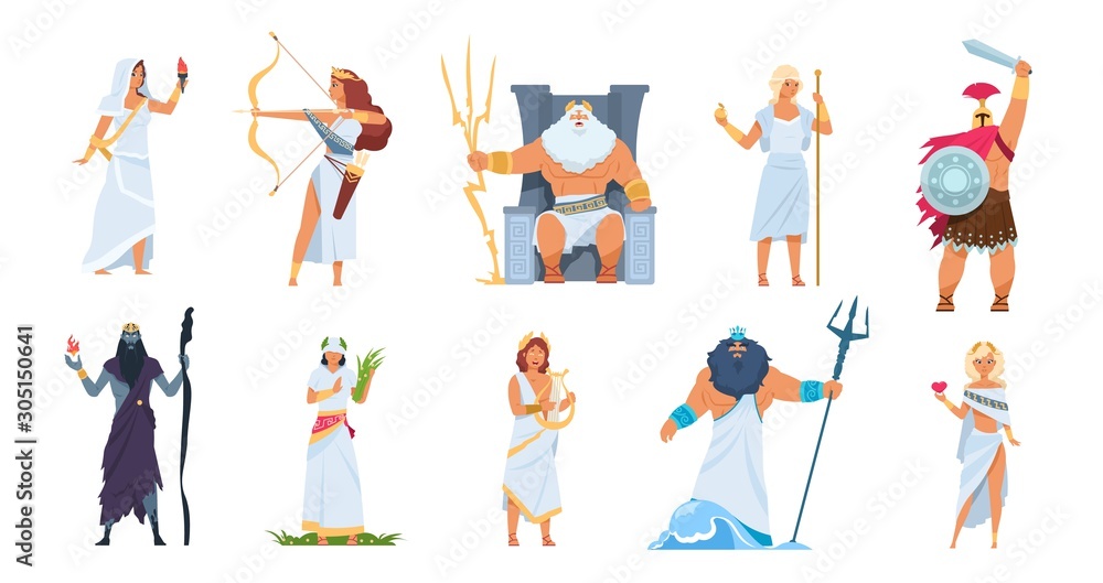 Ancient Greek Gods Vector & Photo (Free Trial)