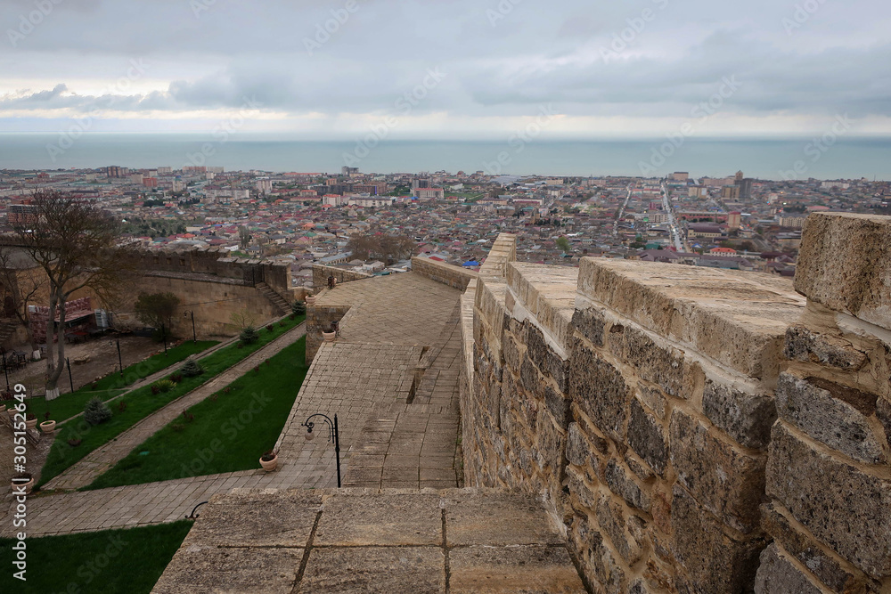 Derbent fortress view in Dagestan, Russia