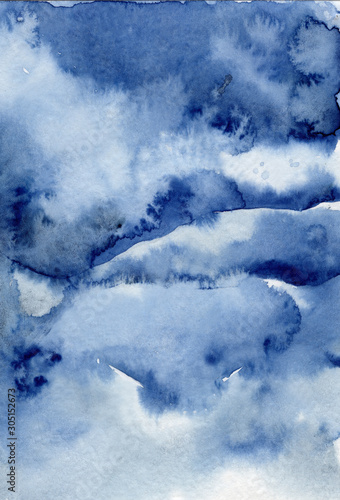 Watercolor abstract texture Hand drawn backgriund © EvgeniiasArt