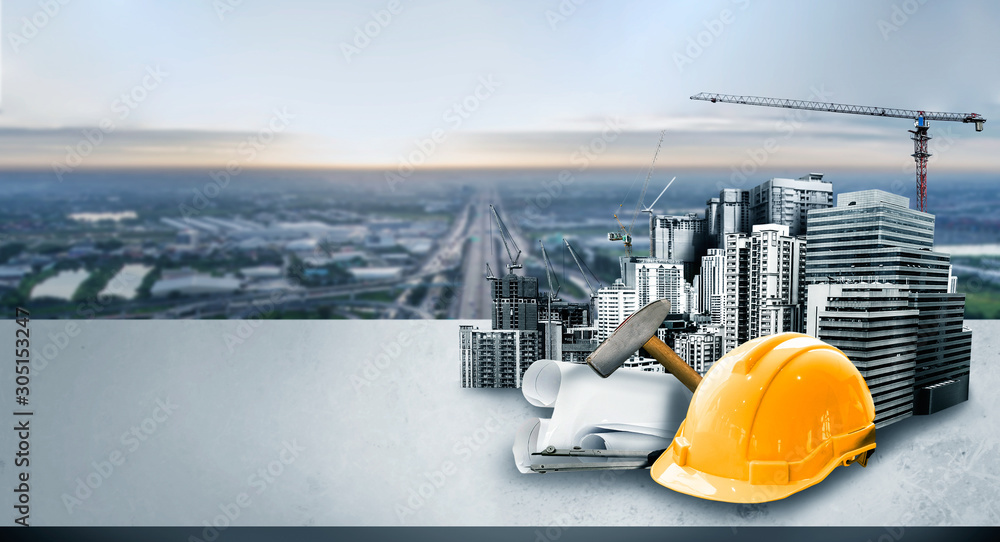 Innovative architecture and civil engineering building construction