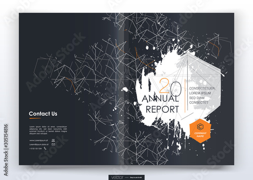 Cover design annual report,vector template brochures, flyers, presentations, leaflet, magazine a4 size. Minimalistic design background