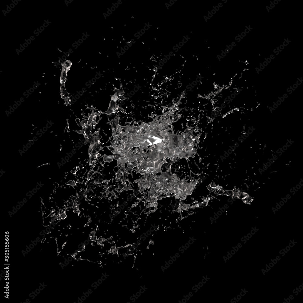 Splash fluid. 3d illustration, 3d rendering. Splash fluid. 3d illustration, 3d rendering.