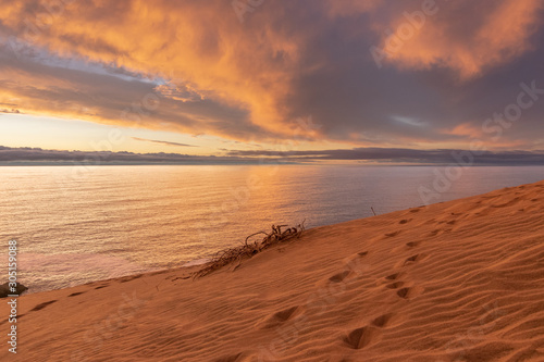 dunes and sea