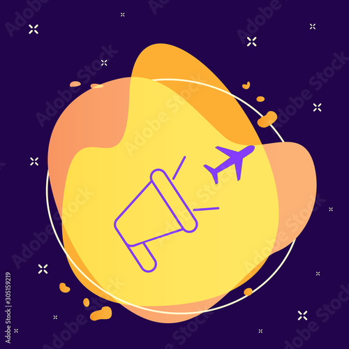 Megaphone, final, call. Icon illustration isolated vector sign symbol - Vector icon
