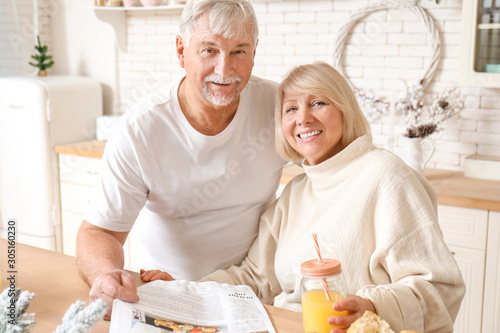 Happy mature couple having ...