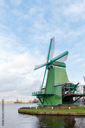 De Gerkroonde Poelenburg windmill windmol  Zaanse Schaans  Netherlands
