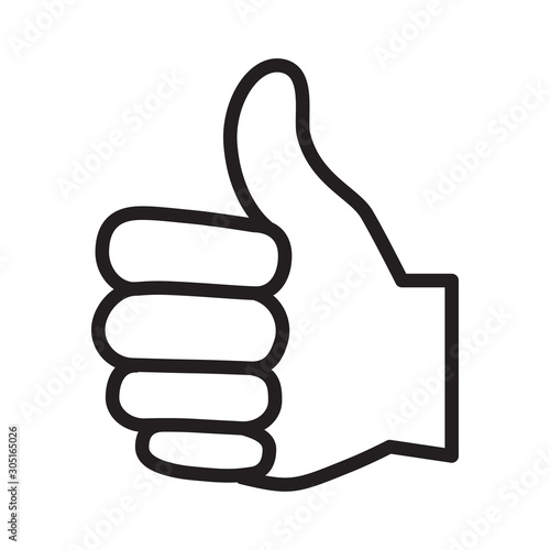 Hand Thumb Up icon Vector