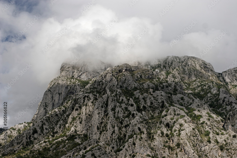 Mountains around Kotor town in Montenegro