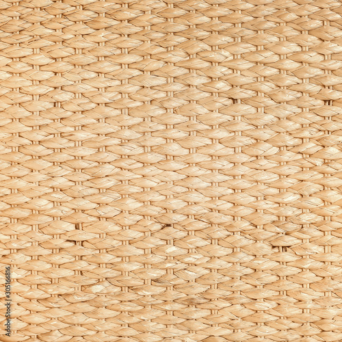 Brown Straw weave  closeup textured backgroun