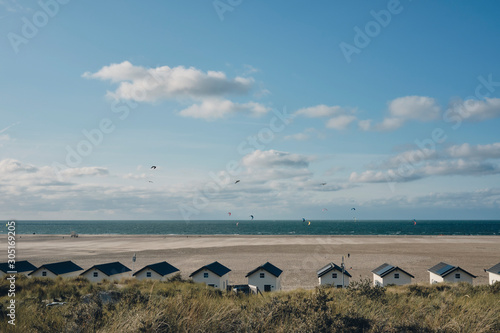 Strandhütten, Strand bei Kamperland, Vrouwenpolder, Zeeland