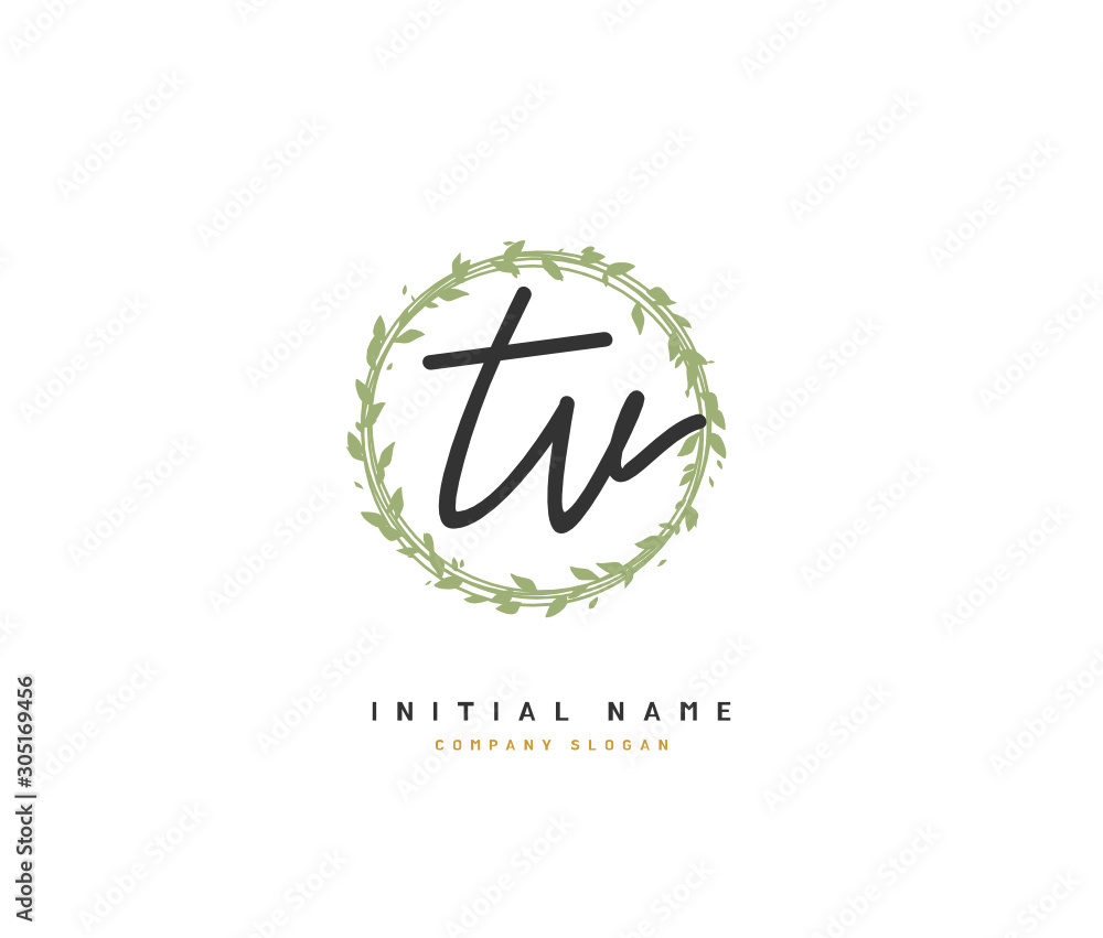 T V TV Beauty vector initial logo, handwriting logo of initial signature, wedding, fashion, jewerly, boutique, floral and botanical with creative template for any company or business. T V TV Beauty vector initial logo, handwriting logo of initial signature, wedding, fashion, jewerly, boutique, floral and botanical with creative template for any company or business.