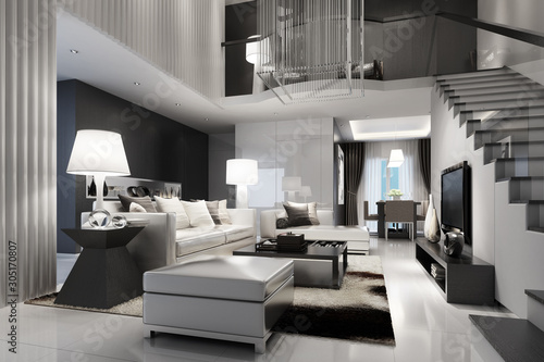 Modern House Interior - 3d visualization © 4th Life Photography