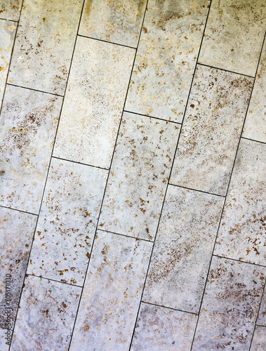Travertine slab texture tile pattern - sedimentary rock tile