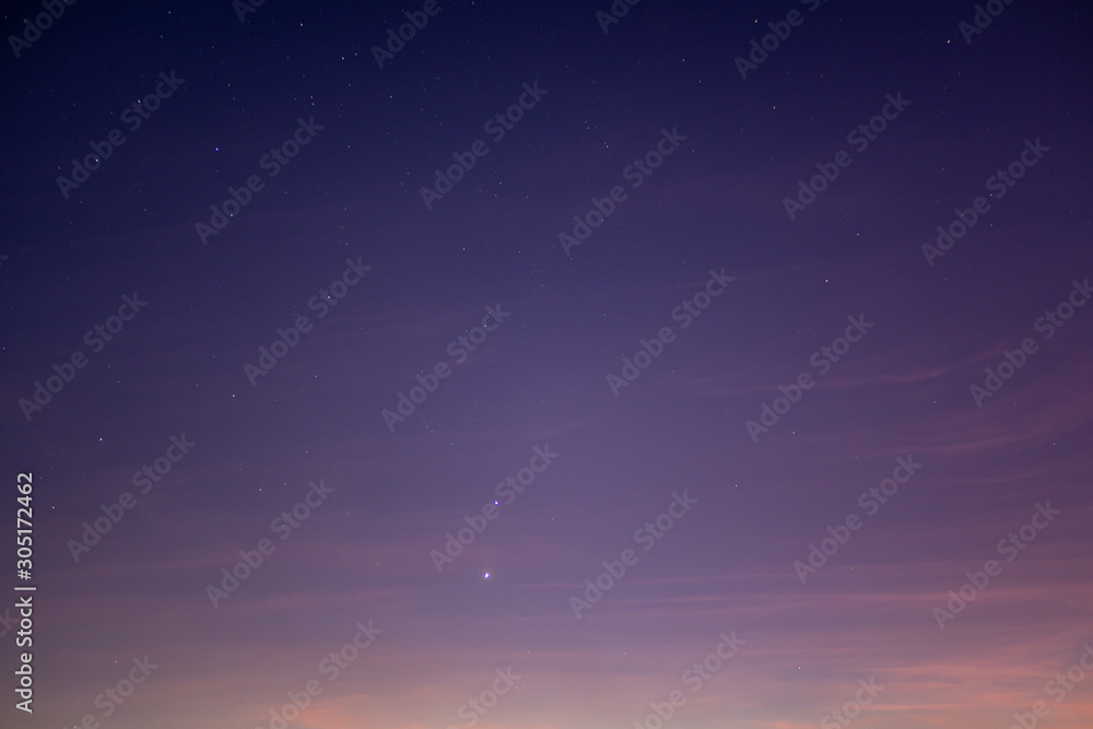 Twilight sky with stars,copy space. Twilight sky with stars,copy space.