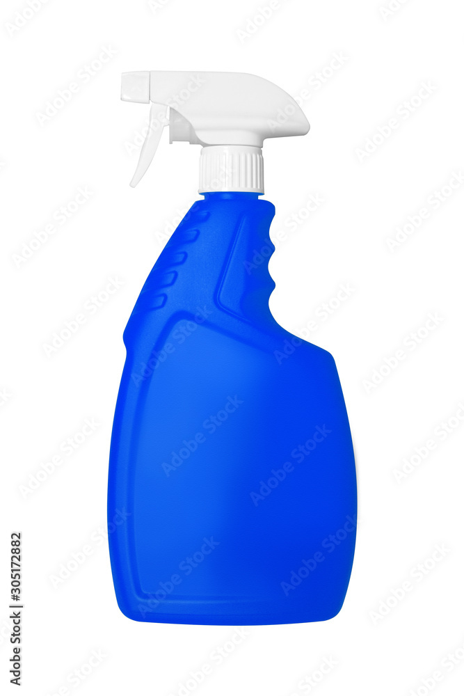 Blue bottle with a sprayer Blue bottle with a sprayer