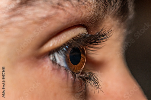 close up of eye