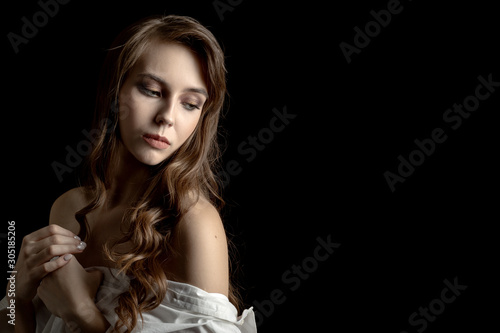 sad beautiful woman © tugolukof