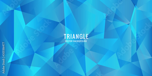 Vector abstract geometric 3d shape.Triangular facet polygonal banner poster