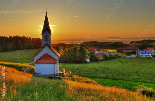 Sonnenaufgang im Chiemgau photo