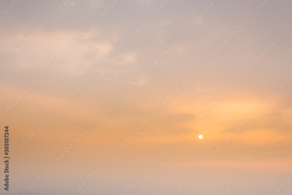 sunset cloudy background