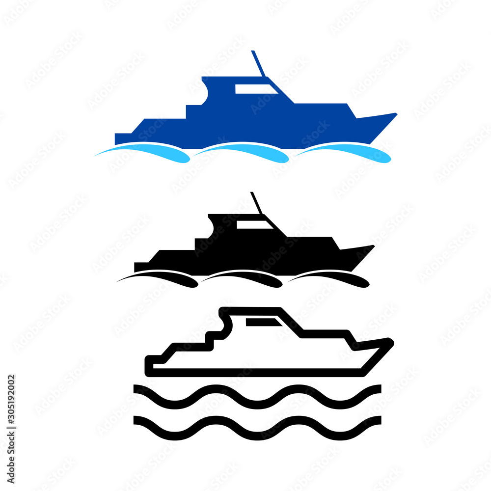 Ships icon vector
