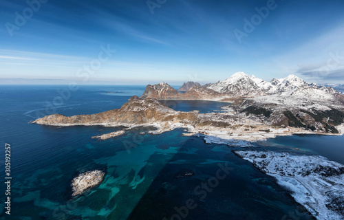 Aussicht vom Offersøykammen im Winter