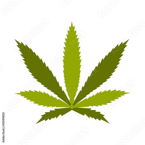 Hemp Marijuana Icon Vector Simple Design