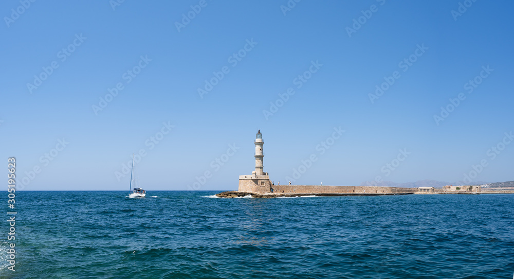 Chania Old Venetian Harbor and Lighthouse