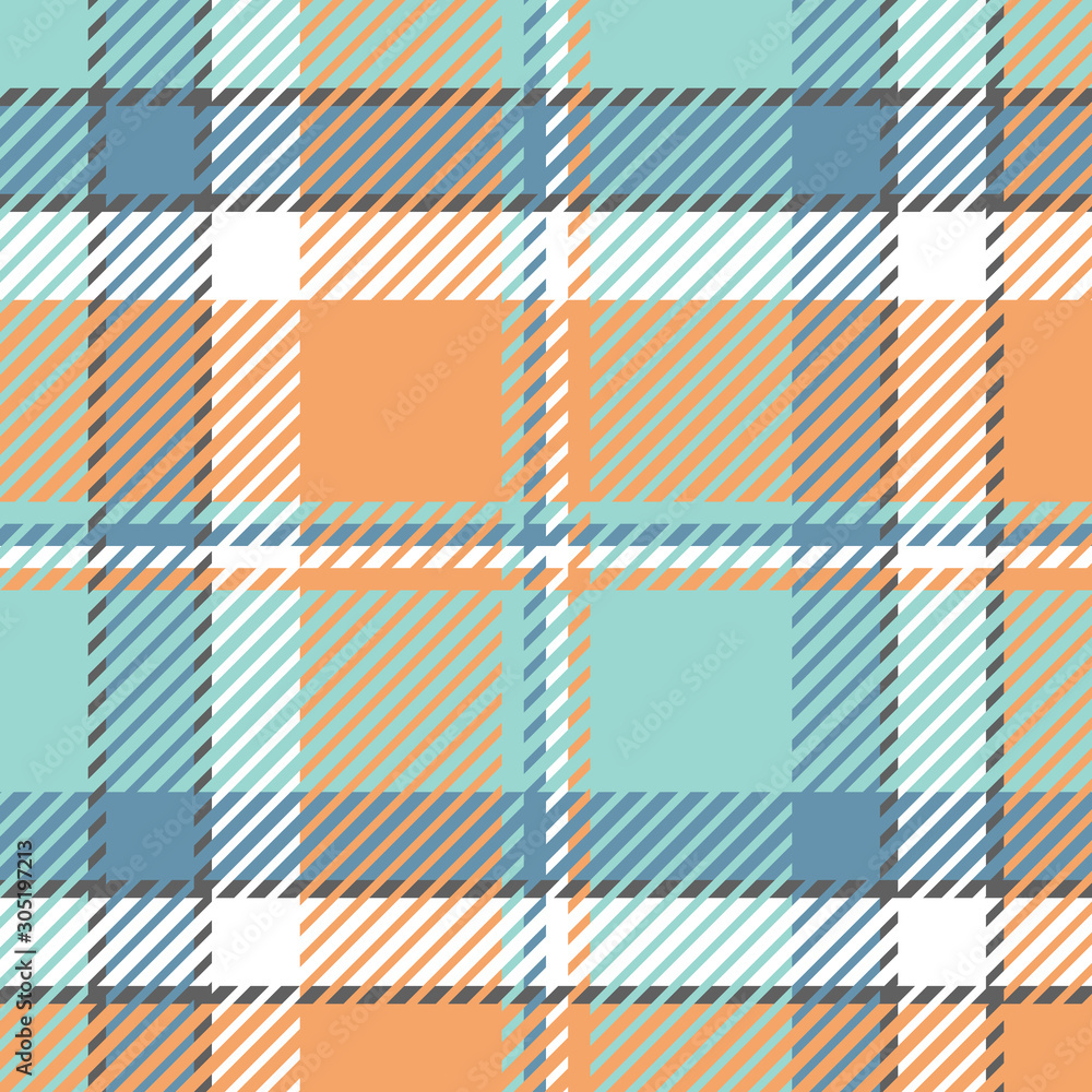 Plaid or tartan vector is background or texture in many color Plaid or tartan vector is background or texture in many color