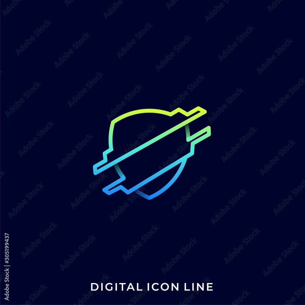 Shield Technology Illustration Vector Template Shield Technology Illustration Vector Template