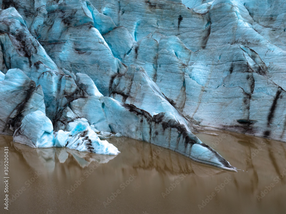 Background texture of glacier.