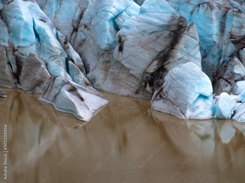 Background texture of glacier.