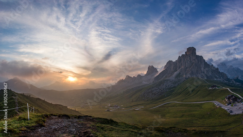 I colori del tramonto in dolomiti