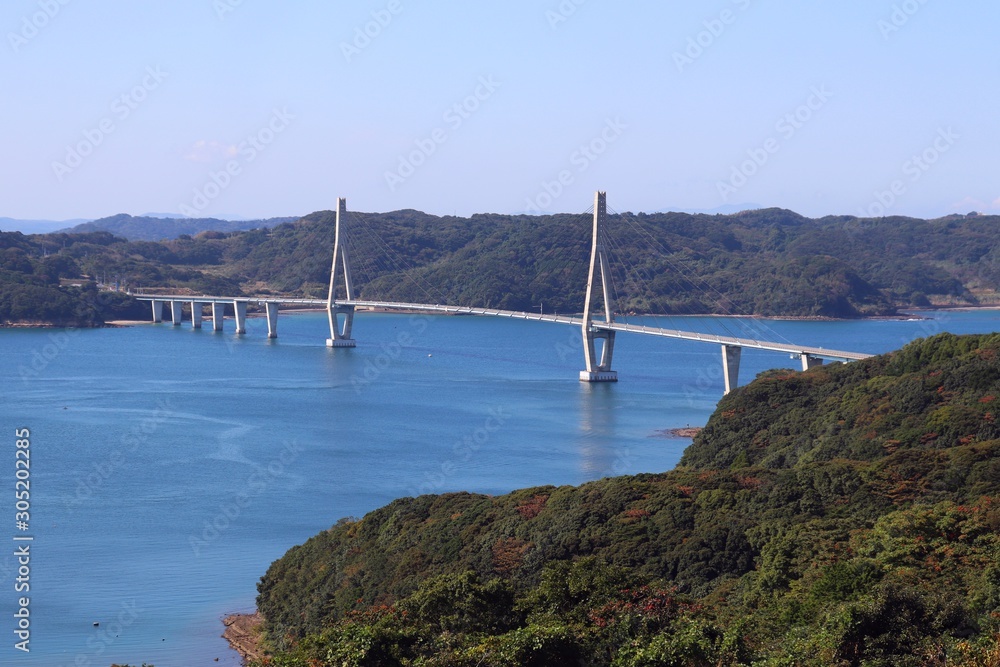 鷹島肥前大橋の風景