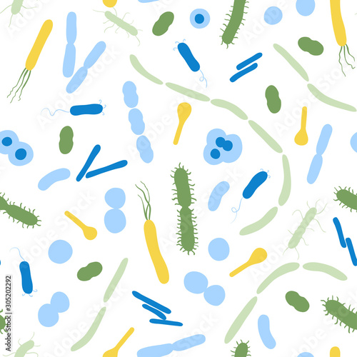 Vector illustration of pathogenic bacteria 