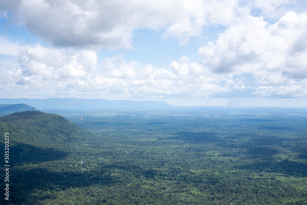 Mountain view in sisaket ( Pha Mo E Dang ),Thailand