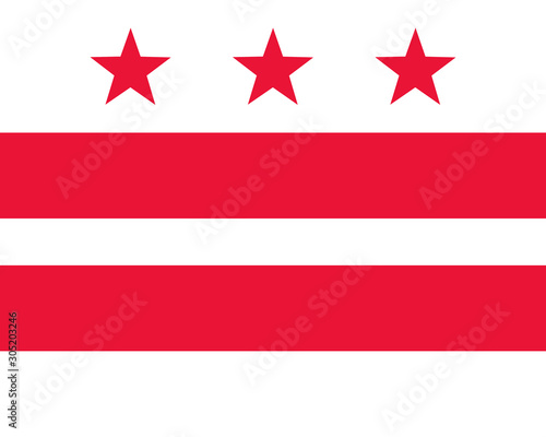 Fahne von Washington D.C.