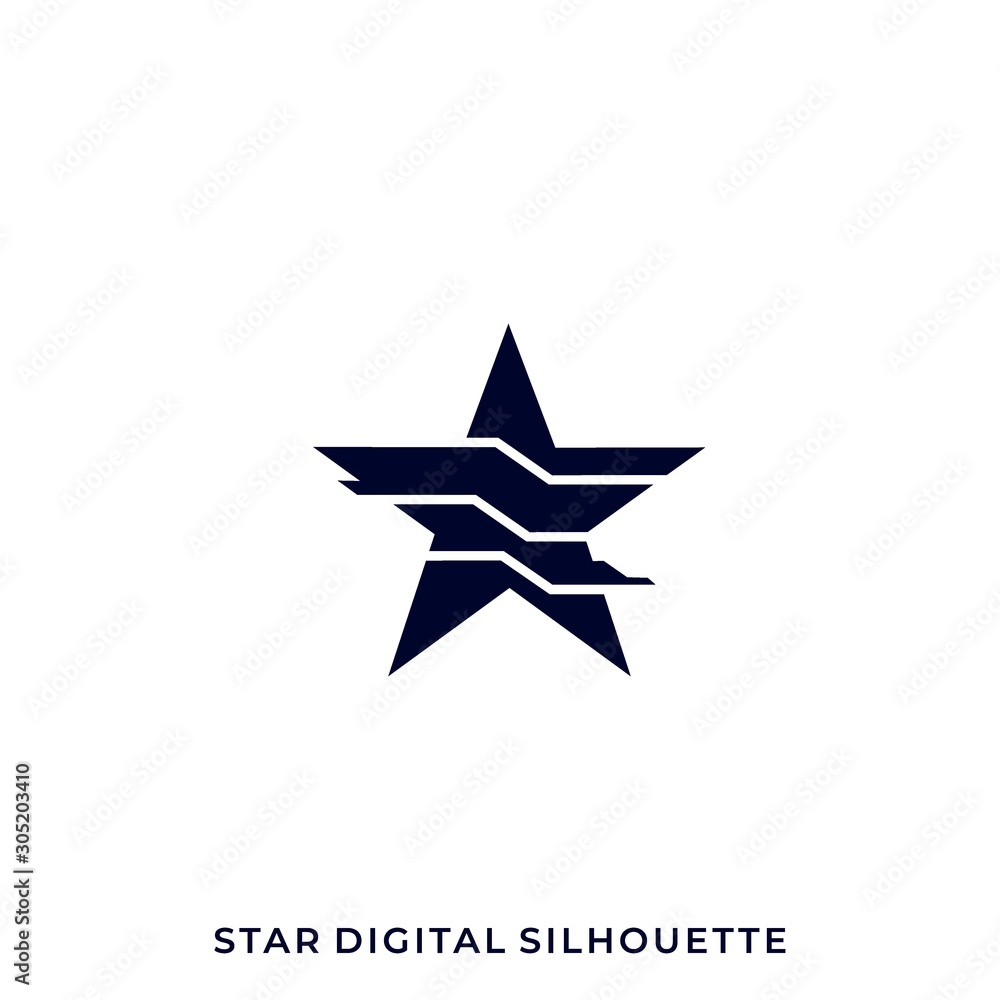 Obraz premium Star Illustration Vector Template