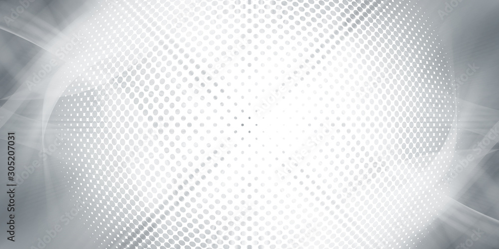 Gray halftone pattern with white line motion backdrop wallpaper. Clean Grey geometric background.