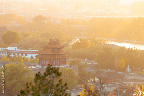 View to Forbidden City from Jingshan Park
