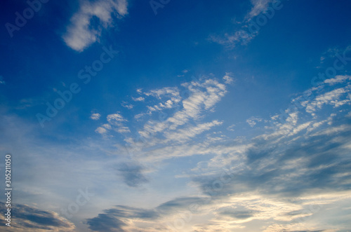 Blue sky and white clouds © thetwo555