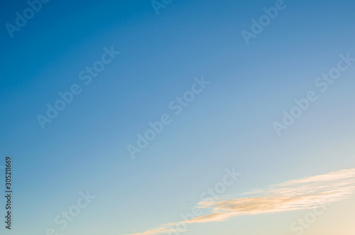 Blue sky and white clouds