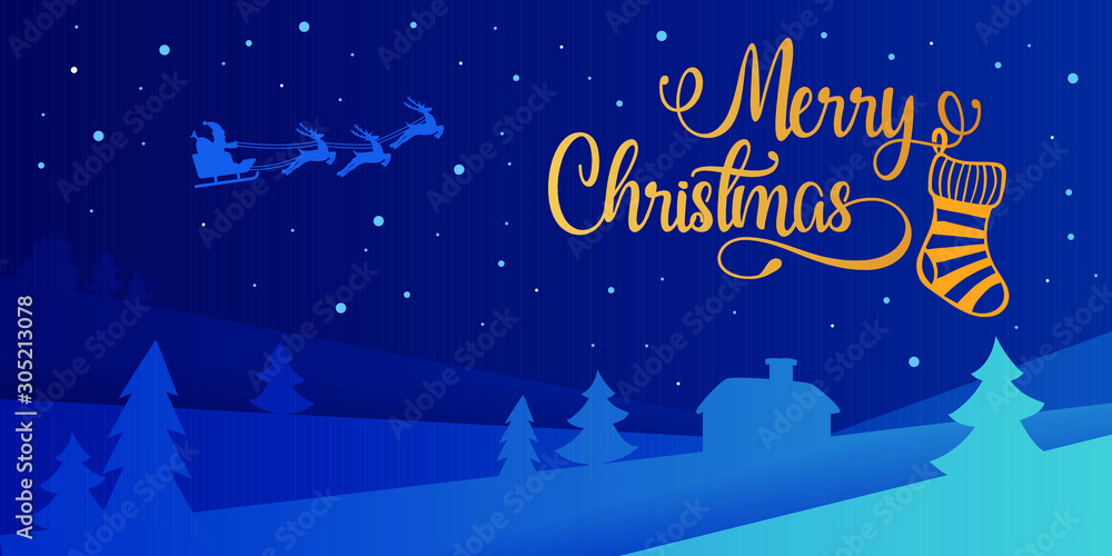 Marry christmas banner, paper cut Marry christmas banner, paper cut