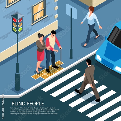 Blind People Isometric Composition 