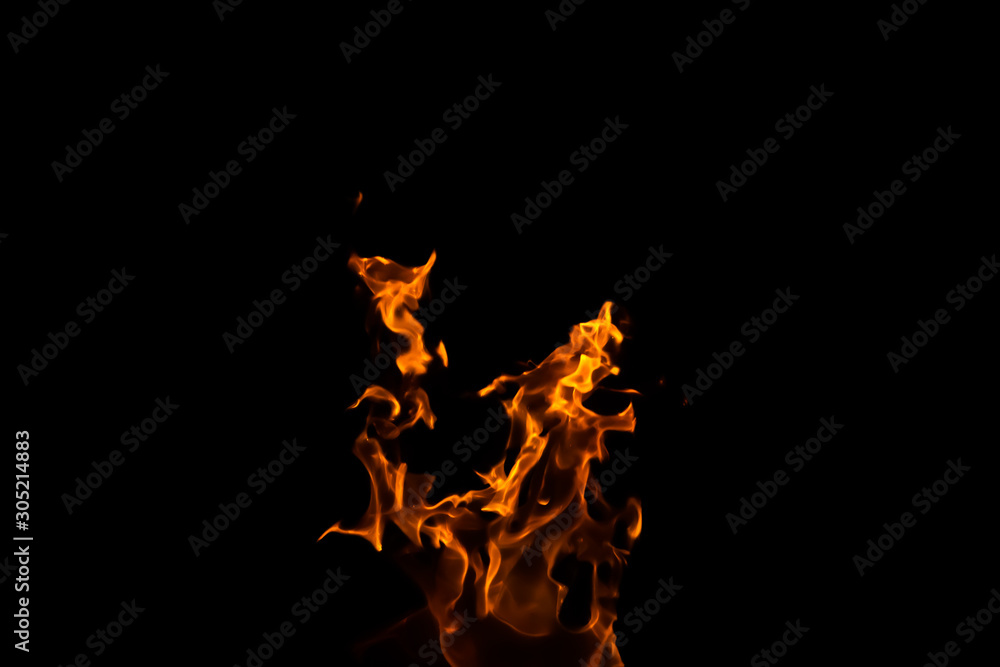 fire flames on black background fire flames on black background