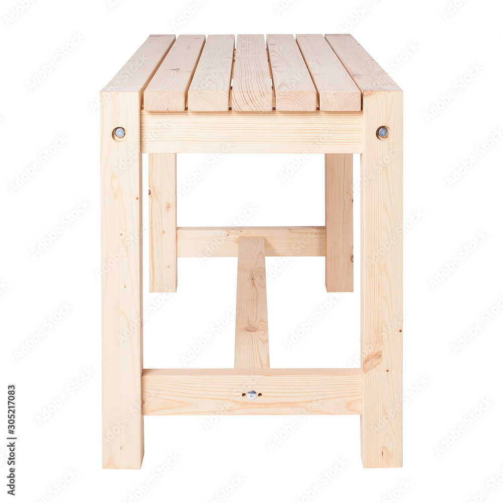 Simple wooden table isolated on white background. Simple wooden table isolated on white background.