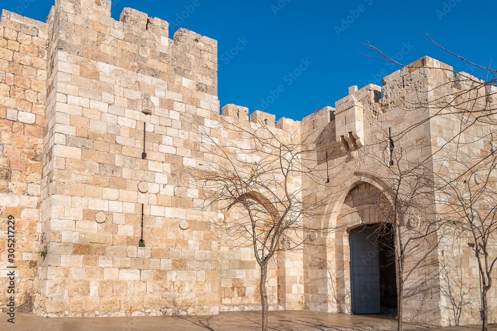 The Jaffa Gate at The Old City of Jerusalem