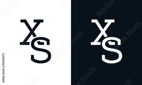 Line art letter XS logo. This logo icon incorporate with two letter in the creative way.