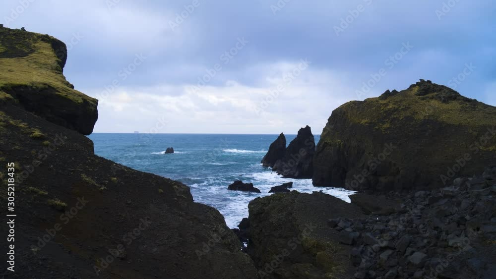 Extreme Wave crushing coast , Large Ocean Beautiful Wave, Awesome power of waves breaking over dangerous rocks Extreme Wave crushing coast , Large Ocean Beautiful Wave, Awesome power of waves breaking over dangerous rocks