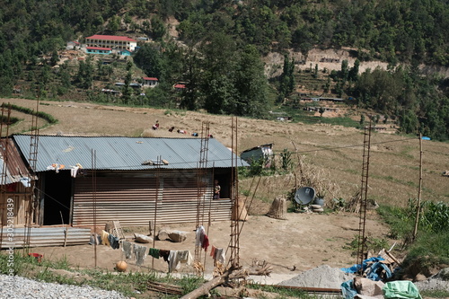 countryside terraced farm